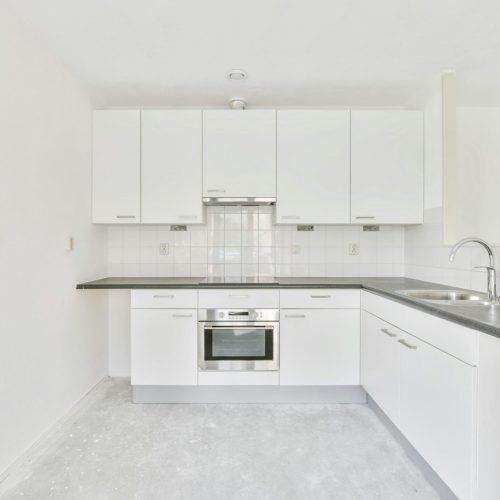 Bright kkitchen island in the elegant house