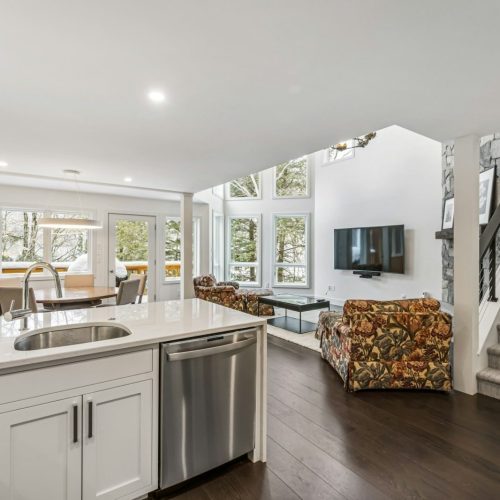 Contemporary house interior with an open concept